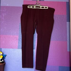 A New Day Skinny Stretch Dress Pants (Burgundy) -16